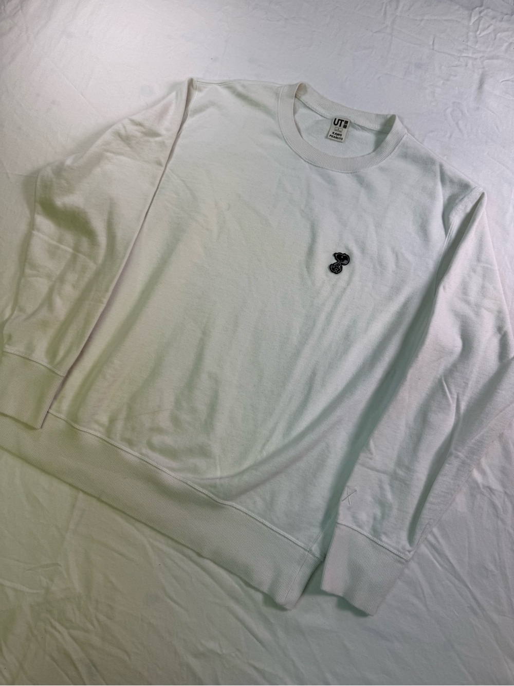 Kaws Uniqlo Snoopy Peanuts Longsleeve White Crewneck